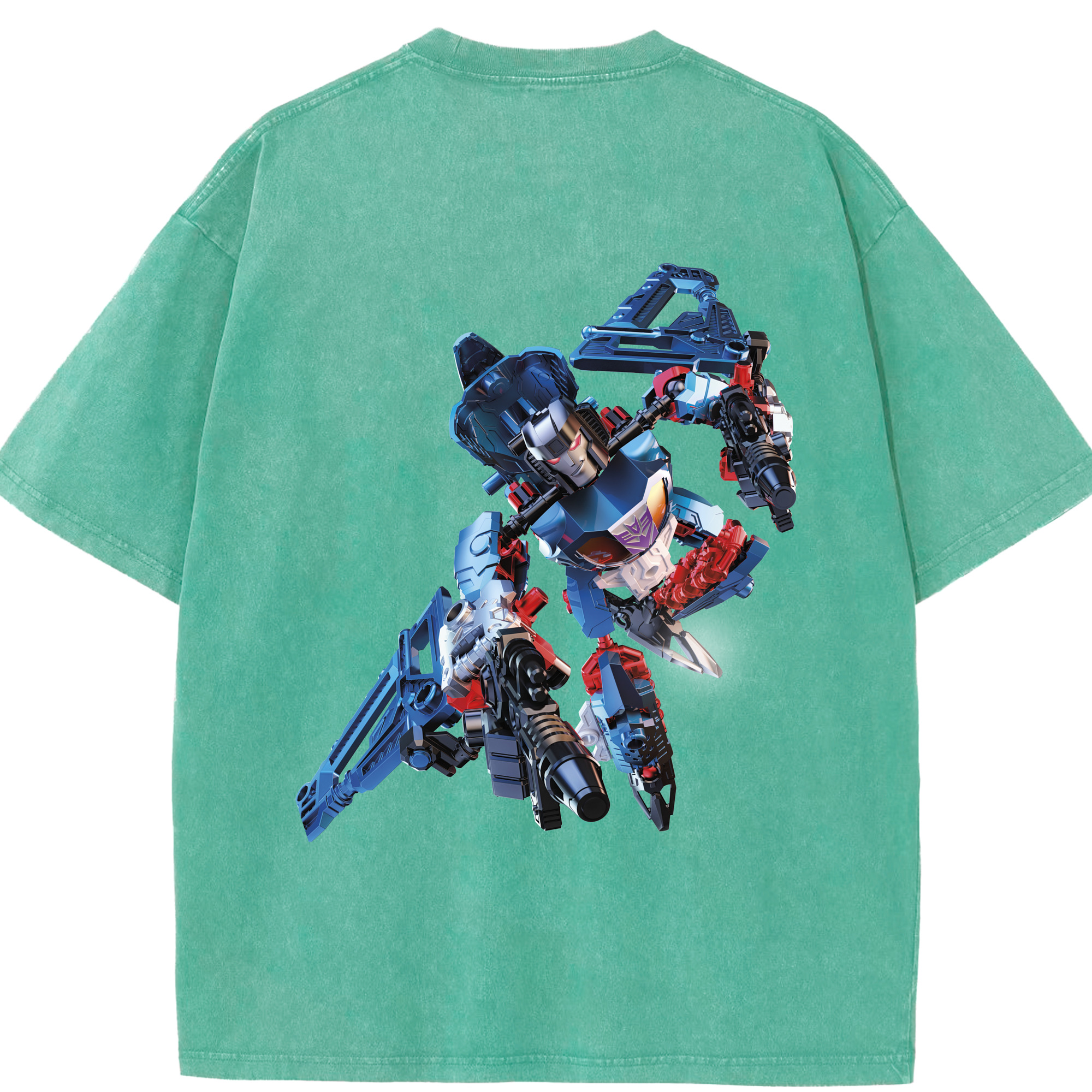 （画像用）  綿100% ヴィンテージ風 半袖Tシャツ（背面プリント）